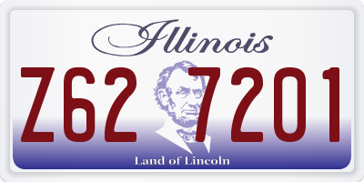 IL license plate Z627201