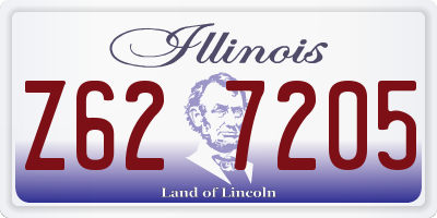 IL license plate Z627205