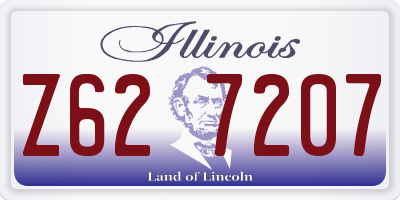 IL license plate Z627207