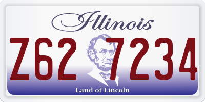 IL license plate Z627234