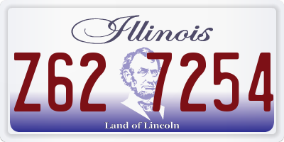 IL license plate Z627254