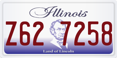 IL license plate Z627258