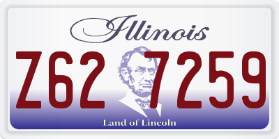 IL license plate Z627259