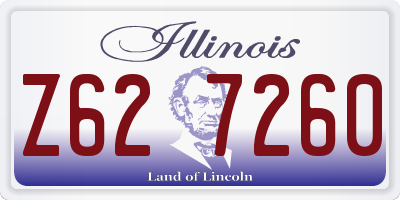 IL license plate Z627260