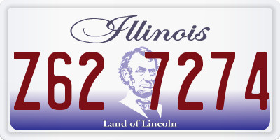 IL license plate Z627274