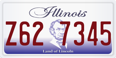 IL license plate Z627345