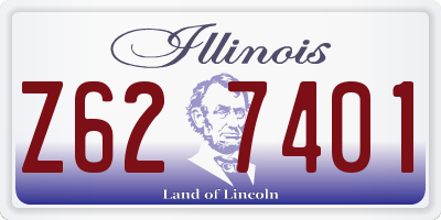 IL license plate Z627401