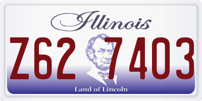 IL license plate Z627403