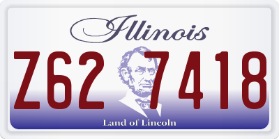 IL license plate Z627418