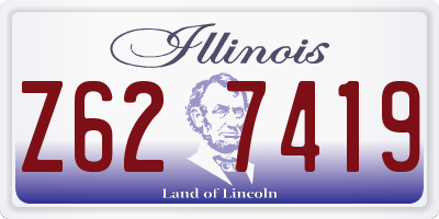 IL license plate Z627419