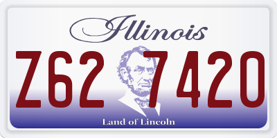 IL license plate Z627420