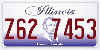 IL license plate Z627453