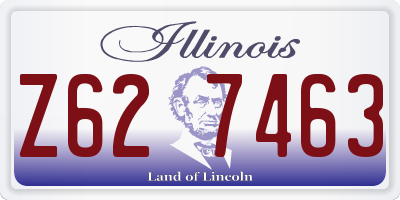IL license plate Z627463