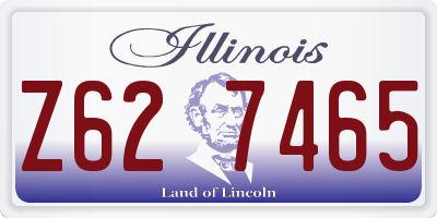 IL license plate Z627465