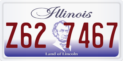 IL license plate Z627467