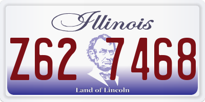 IL license plate Z627468