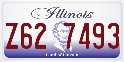 IL license plate Z627493
