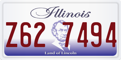 IL license plate Z627494
