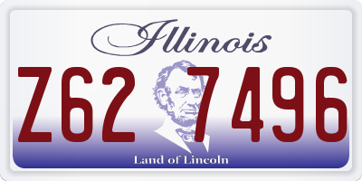 IL license plate Z627496