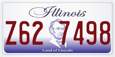 IL license plate Z627498
