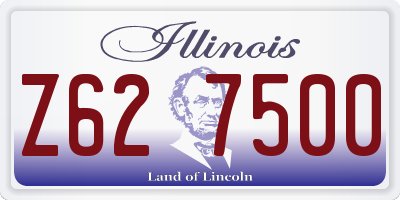 IL license plate Z627500