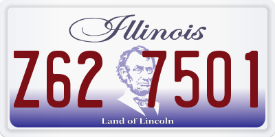 IL license plate Z627501