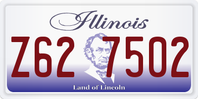 IL license plate Z627502