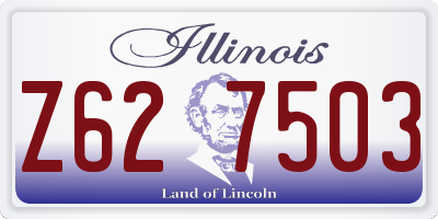IL license plate Z627503