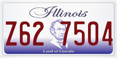 IL license plate Z627504
