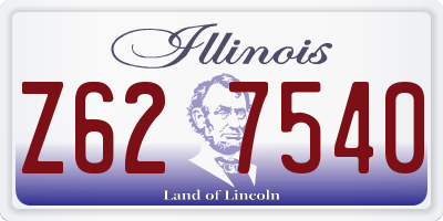 IL license plate Z627540