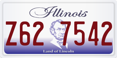 IL license plate Z627542
