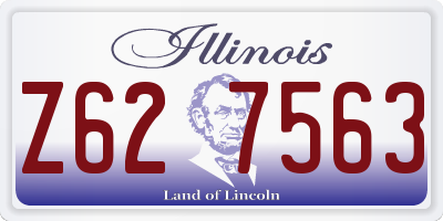 IL license plate Z627563