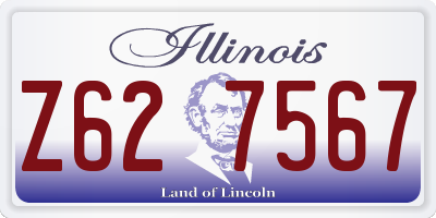 IL license plate Z627567