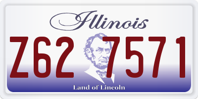 IL license plate Z627571