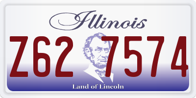 IL license plate Z627574