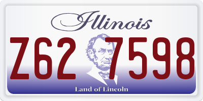 IL license plate Z627598