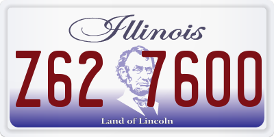 IL license plate Z627600