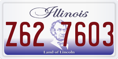 IL license plate Z627603