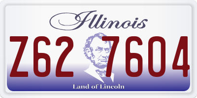 IL license plate Z627604