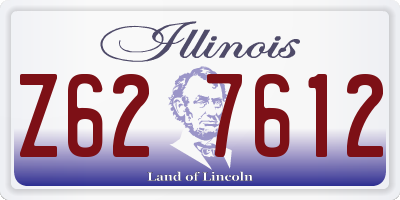 IL license plate Z627612