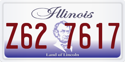 IL license plate Z627617