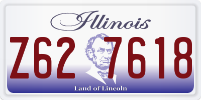 IL license plate Z627618