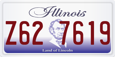 IL license plate Z627619
