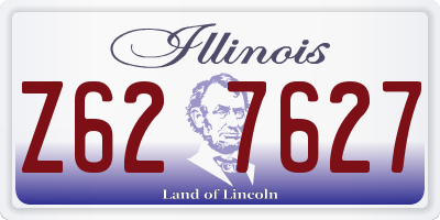IL license plate Z627627