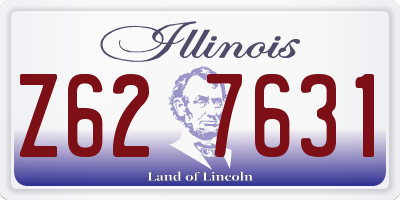 IL license plate Z627631