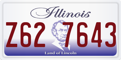 IL license plate Z627643