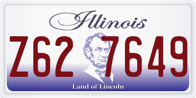 IL license plate Z627649