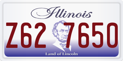 IL license plate Z627650