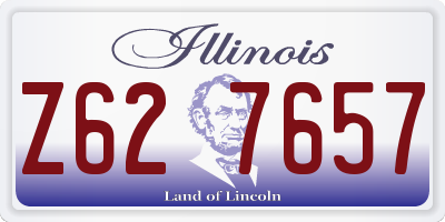 IL license plate Z627657