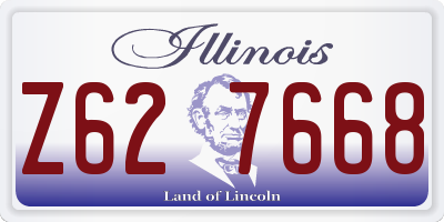 IL license plate Z627668